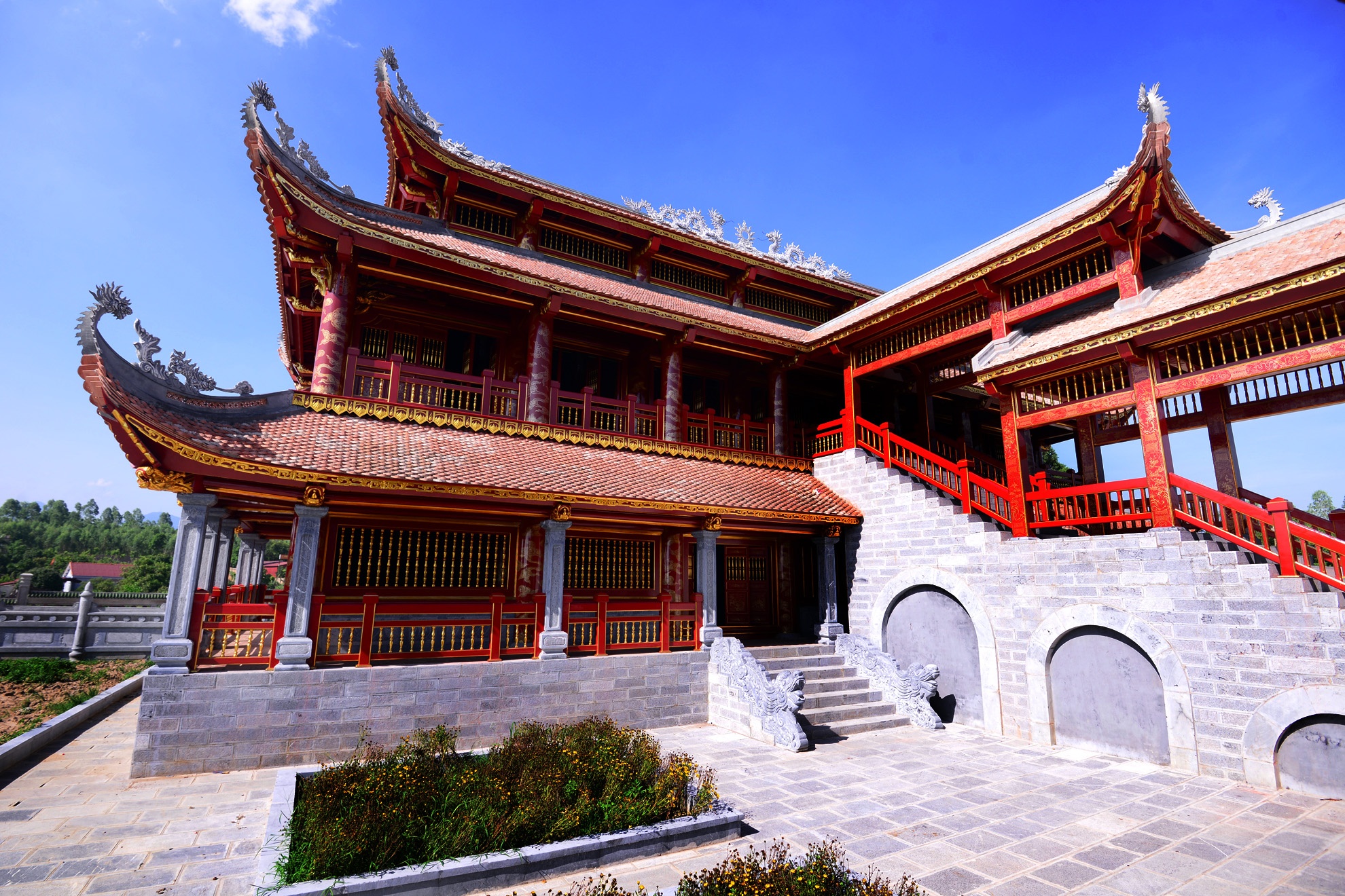 Van Mieu 271 ty o Vinh Phuc nhin tu tren cao hinh anh