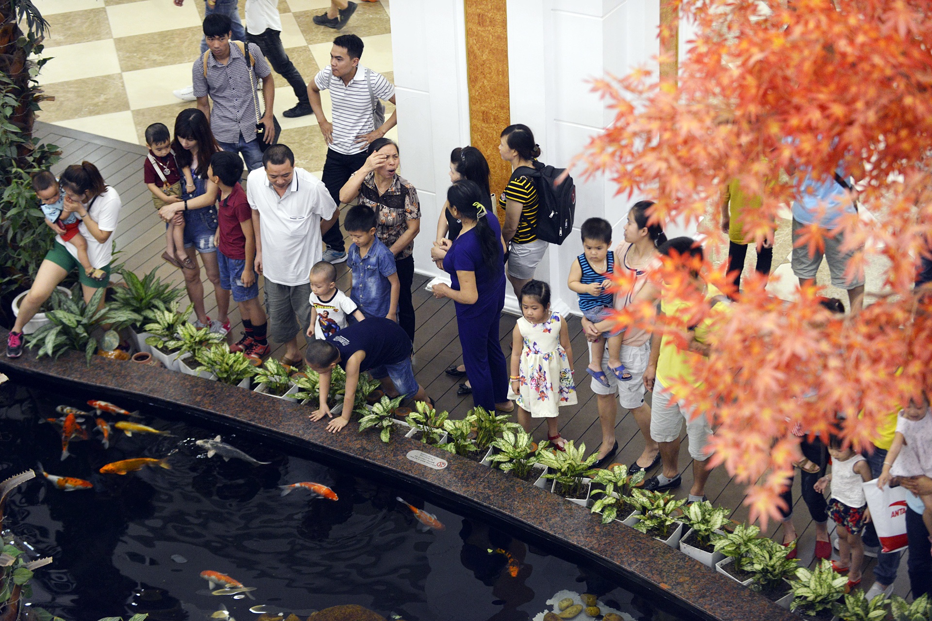 Khach choi le dong duc tai trung tam mua sam anh 10