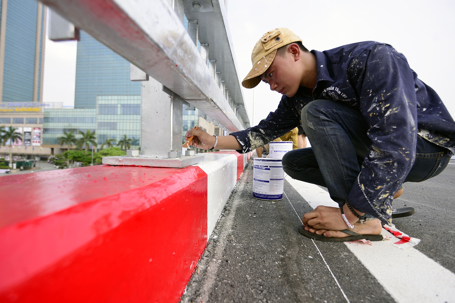Cau vuot thep o Ha Noi anh 11