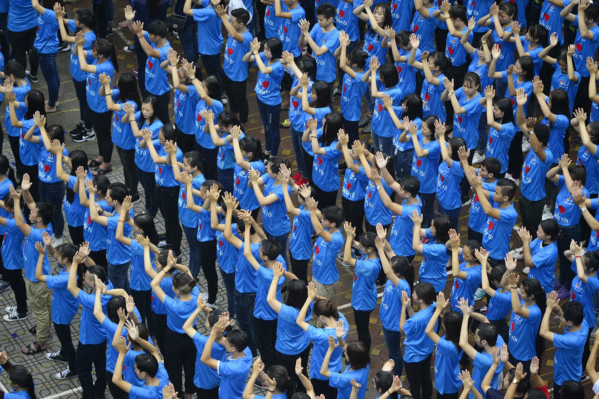 Sinh vien dau vo duoi mua anh 13