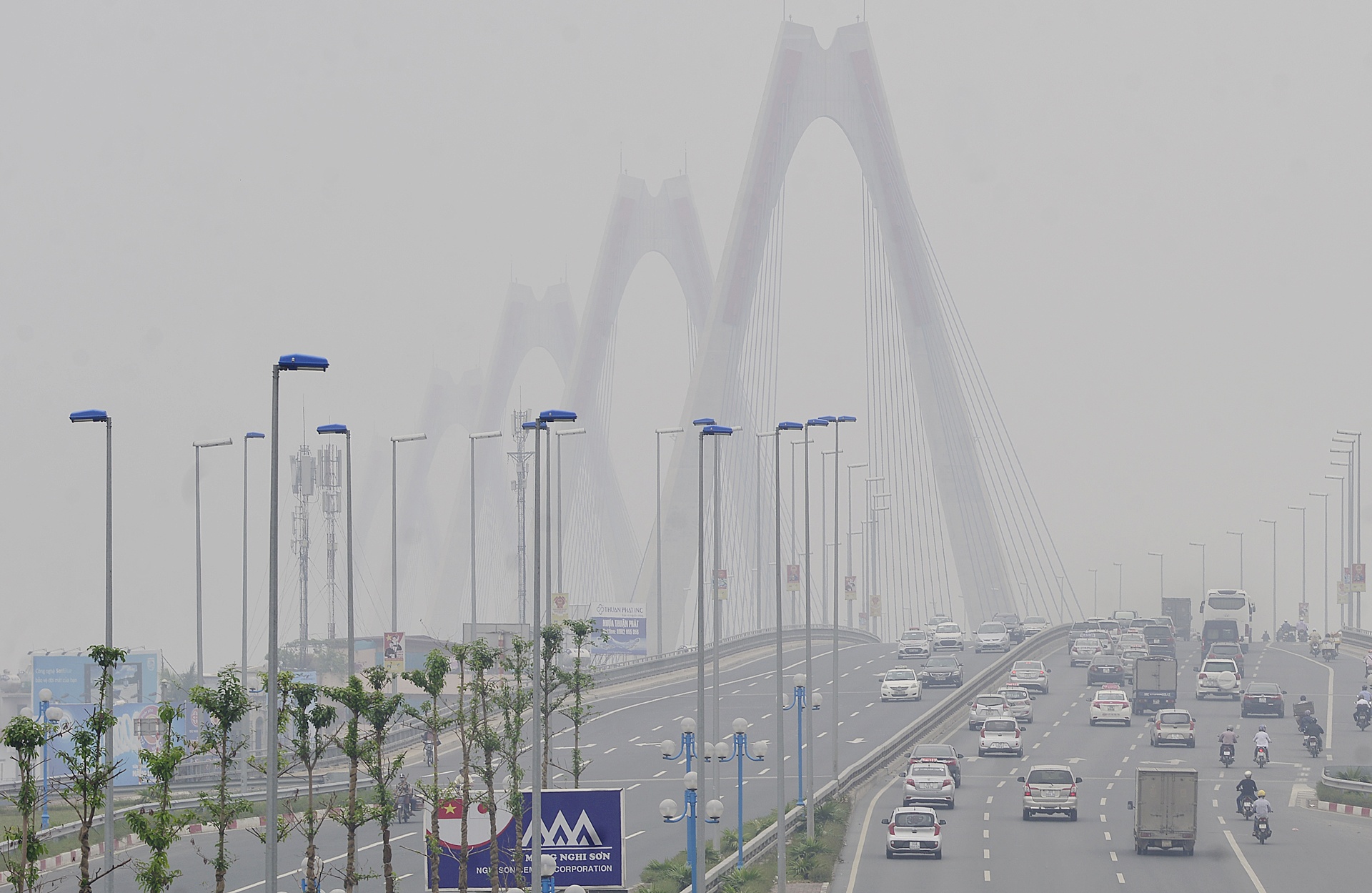 Cau Nhat Tan chim trong suong mu day dac giua trua anh 10