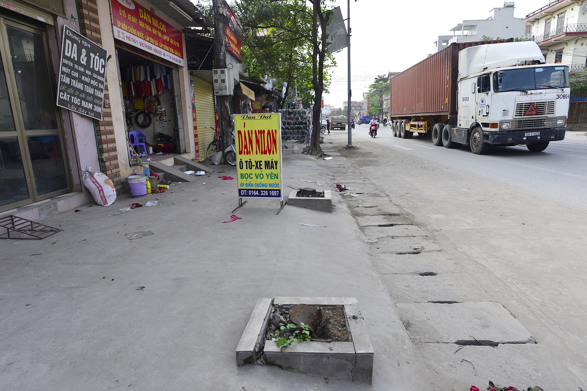 Chat xay xanh o Hoai Duc de don dep via he anh 8