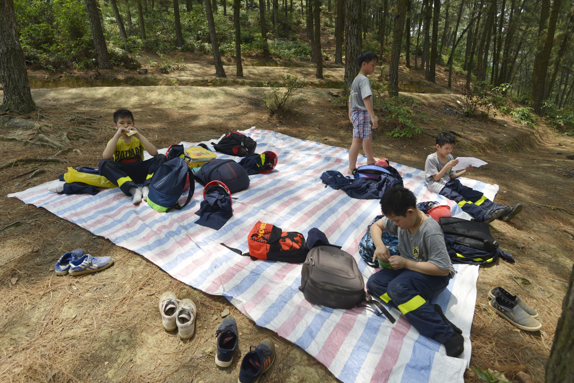 cac em nho hoc ky nang sinh ton trong rung sau anh 17