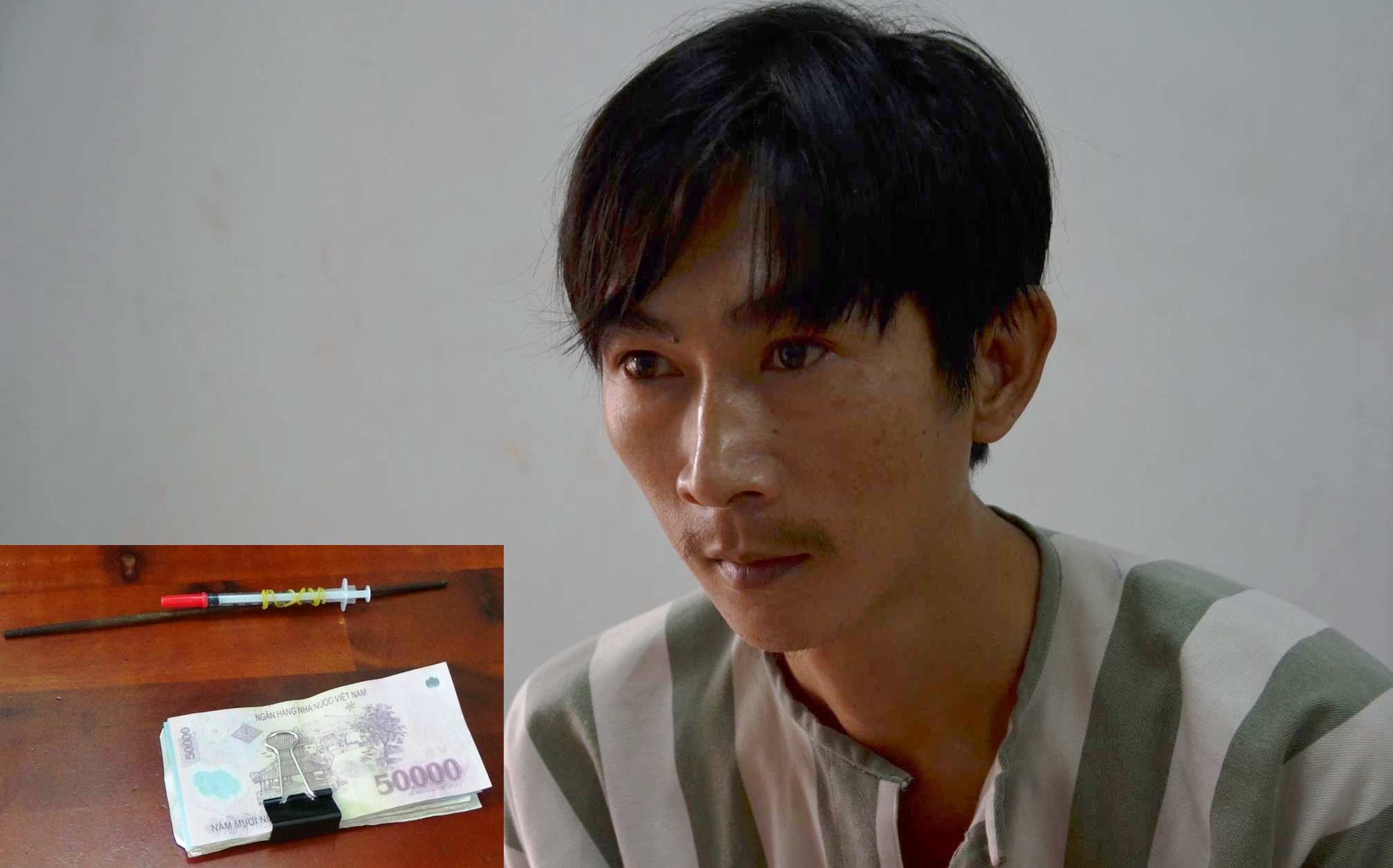 Ga nghien dung kim tiem tran lot hon 300 tai xe hinh anh