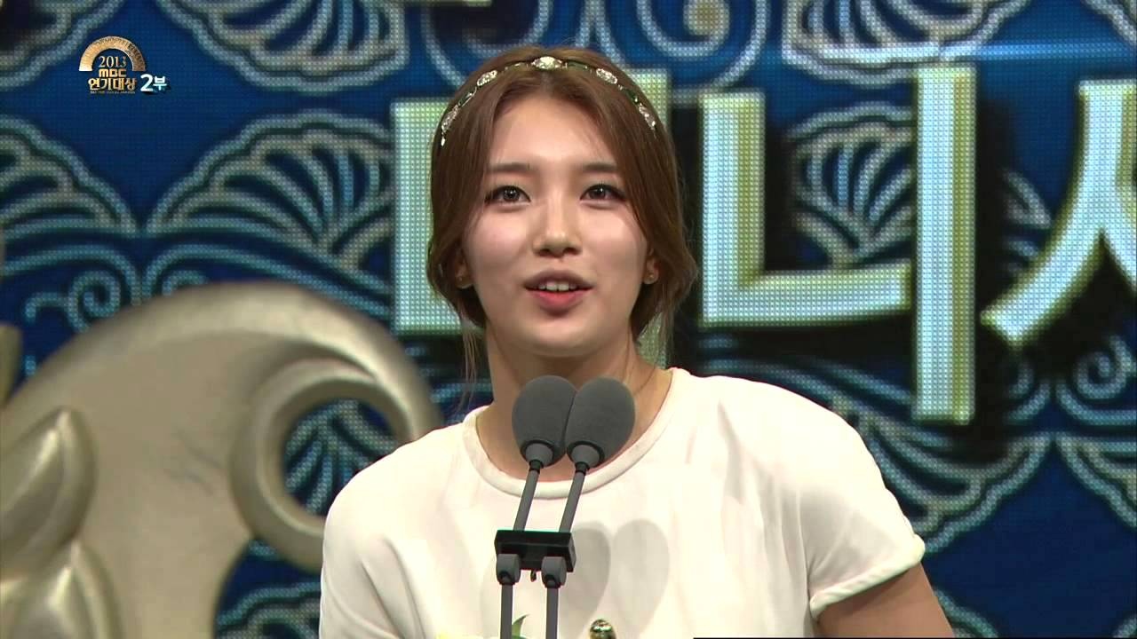 Suzy phat bieu tai MBC Drama Awards 2013 hinh anh