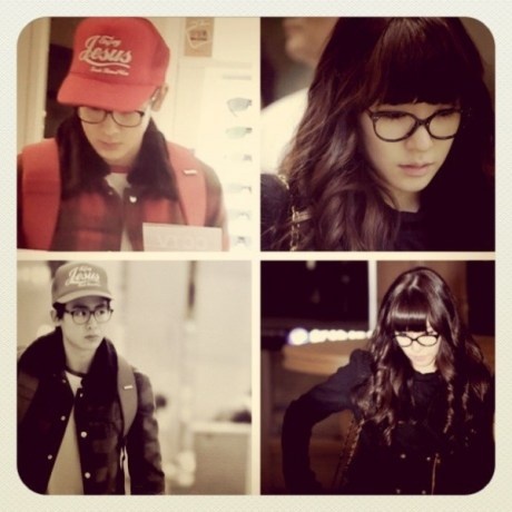 Xài kính giống nhau. Ảnh: tumblr