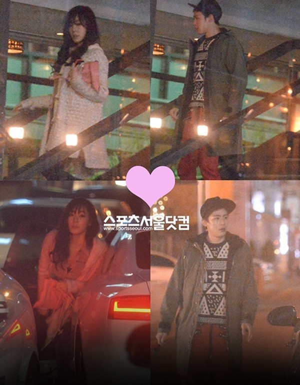Ngày 4/4, tờ Sports Seoul khiến cộng đồng Kpop sững sờ khi tung ảnh hẹn hò của Nickhun và Tiffany. Ảnh: sportsseoul 