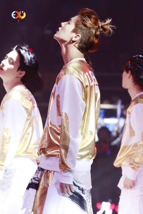 Nhóm nhạc thần tượng đót nóng không khí sân vận động Bắc Kinh với các hit như Wolf, Growl. Ảnh: facebook