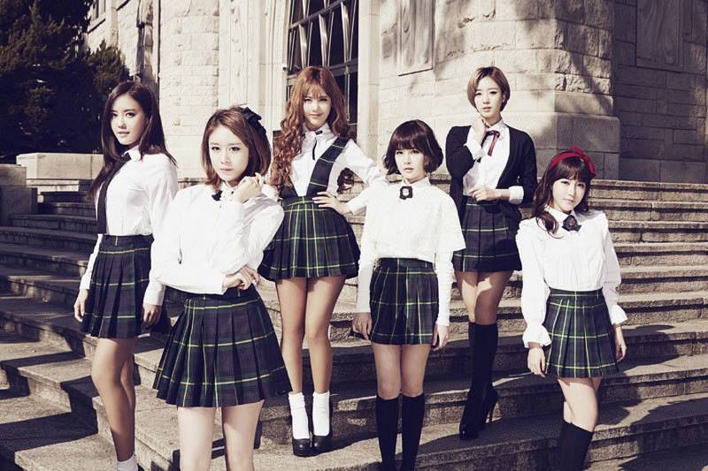 Ảnh rò rỉ tạo hình học sinh của T-ara trong album Gossip Girls. Ảnh: facebook