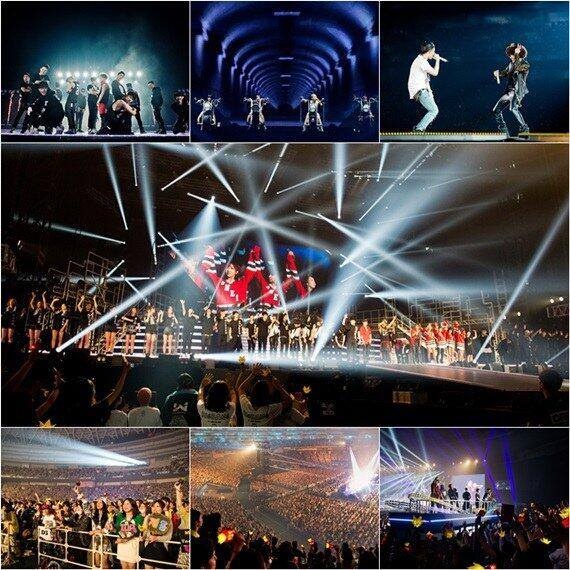 Buổi biểu diễn đầu tiên đã thu hút 50.000 fan. Ảnh: YG