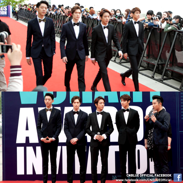 CNBLUE đoạt giải Ban nhạc xuất sắc. Ảnh: V-Chart