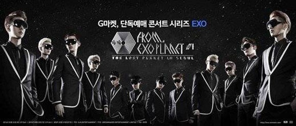 Poster quảng bá concert đầu tiên của EXO trong tháng 5. Ảnh: SM