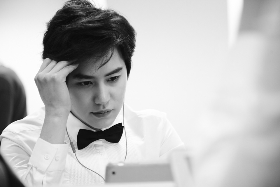 Kyuhyun phía sau hậu trường.