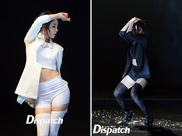 Theo ảnh hậu trường của tờ Dispatch, Jiyeon có thể có 2 hình ảnh đen - trắng đối lập trong MV. 