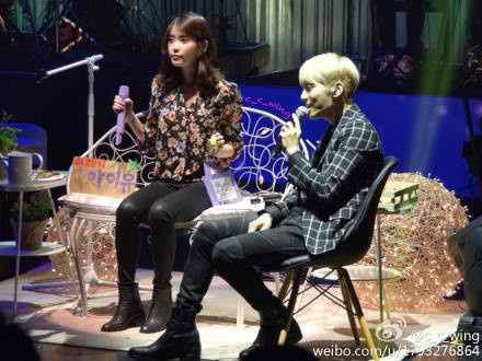 Jonghyun (SHINee) song ca với IU ca khúc Havana và Gloomy Clock. Ảnh: weibo