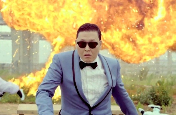 Ap luc ra lo sieu hit cua Psy hinh anh