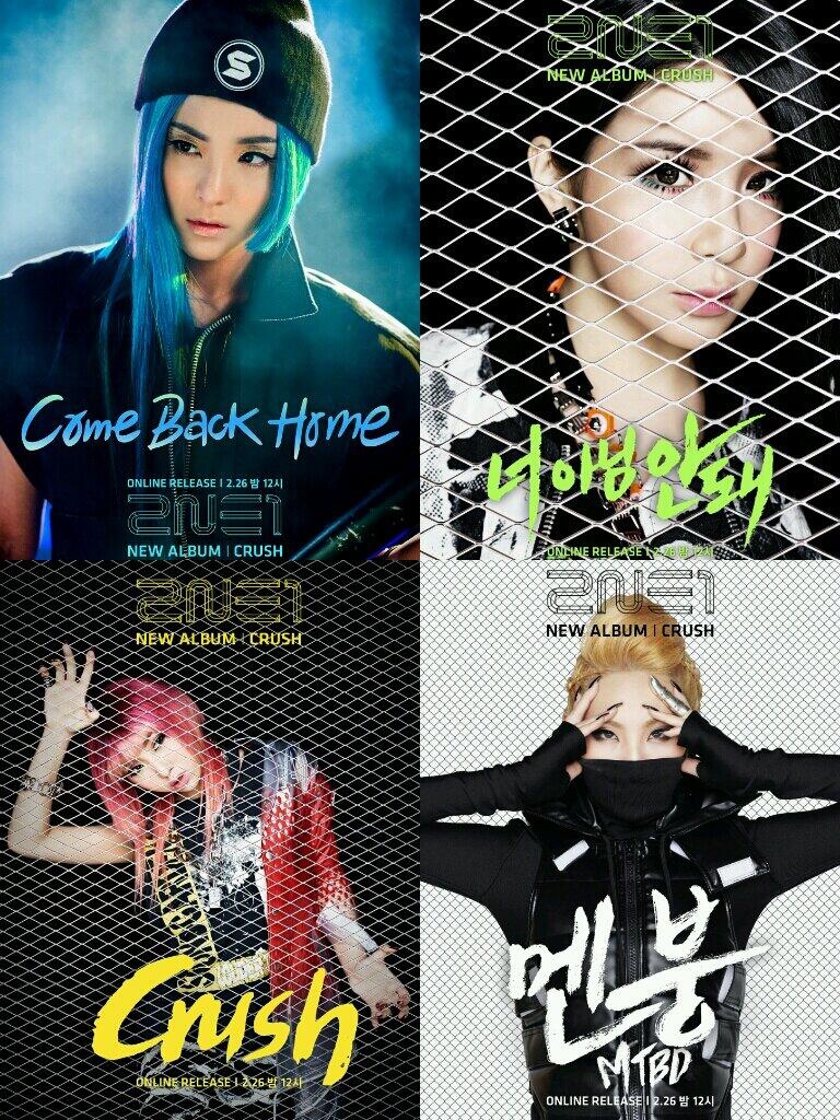 Album Crush (2NE1) được đánh giá cao về chất lượng. Ảnh: YG