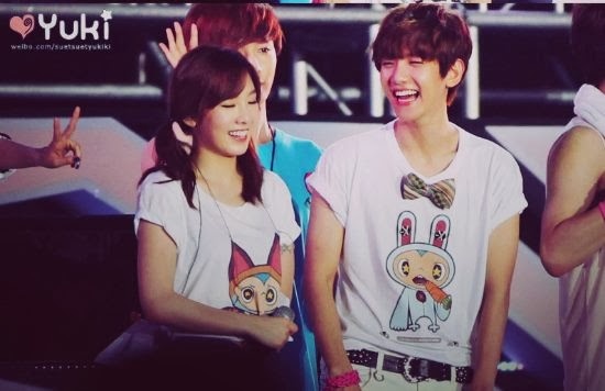Taeyeon - Baekhyun nhận được sự cổ vũ từ đồng nghiệp trong nghề. Ảnh: blogspot