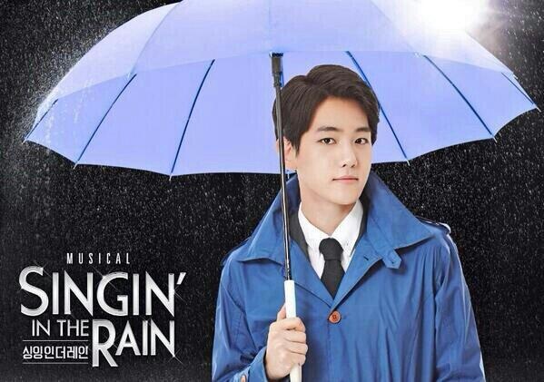 Baekhyun trong tạo hình vai diễn Singing in the Rain. Ảnh: wordpress