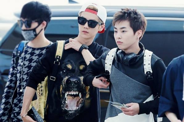 Cong ty SM choi vu ve si EXO bi bat o san bay hinh anh
