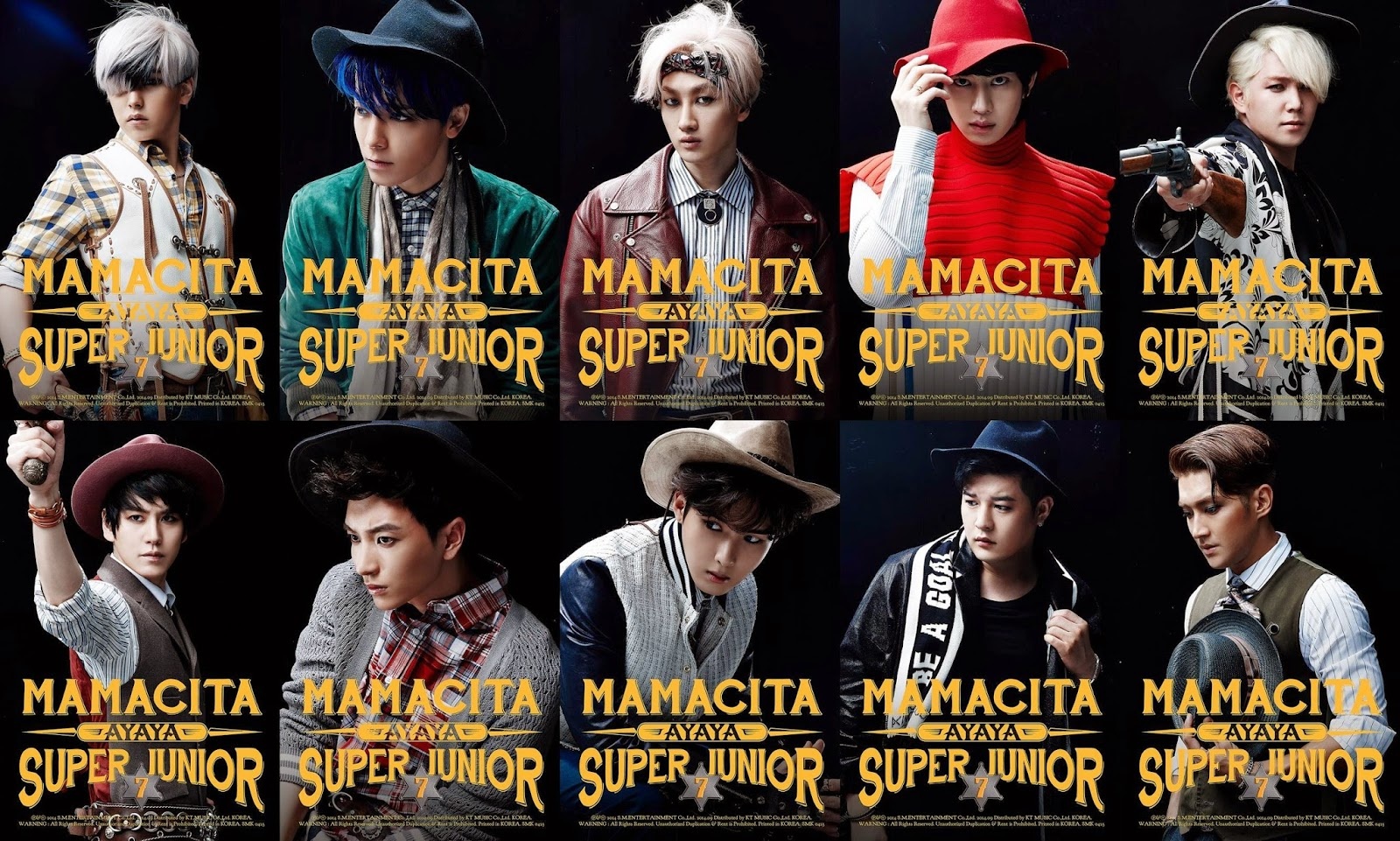 Những bộ ảnh pha trộn nhiều phong cách khác nhau của Super Junior. 