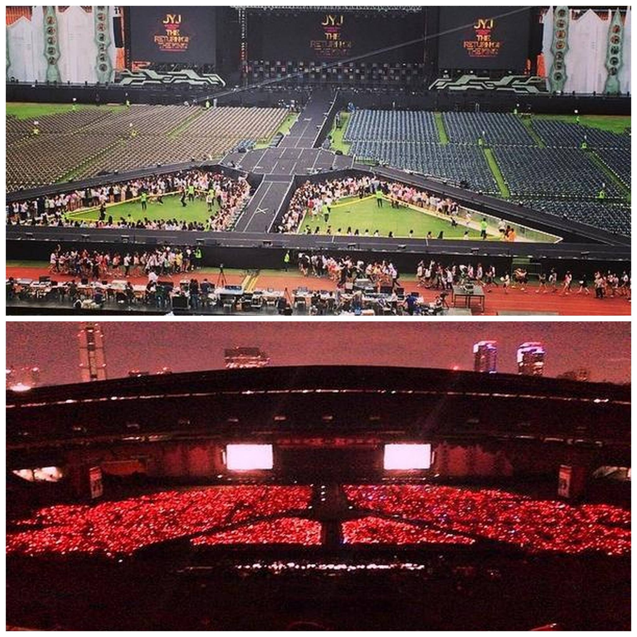 Toàn cảnh sân khấu hoành tráng của concert diễn ra tại Seoul hôm 9/8. Ảnh: