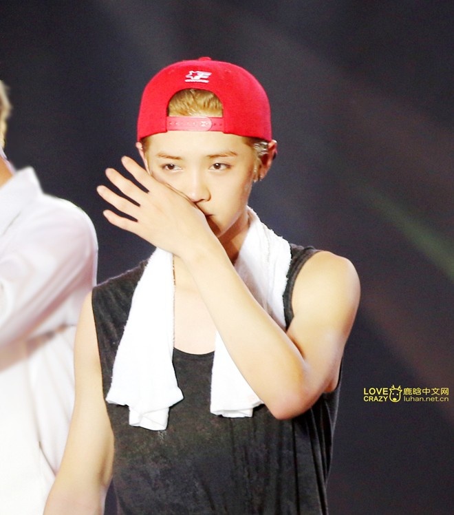 Luhan từng tỏ ra đặc biệt mệt mỏi và choáng váng trong concert ngày 27/7.