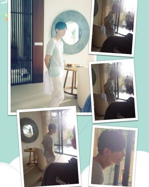 Những hình ảnh hiếm hoi của Won Bin ở Đà Nẵng. 