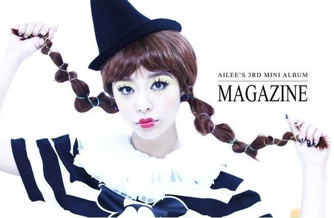 Ailee khoe ảnh trang điểm kiểu chú hề.