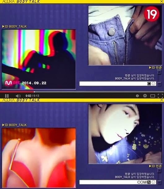 Clip dàn dựng cảnh như một vụ chat sex.