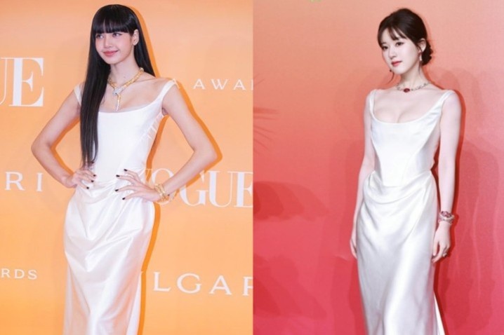 Lisa (BlackPink) dien do giong Trieu Lo Tu tren tham do hinh anh