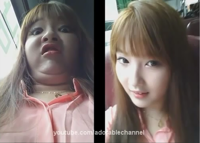 Nhung co gai Han co khuon mat thay doi kinh ngac hinh anh