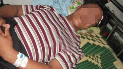 Chong ngoai tinh, bi vo cat 'cua quy' truoc mat con hinh anh