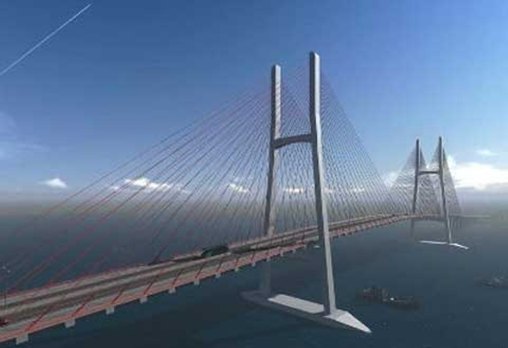 Khoi cong cau day vang 3.000 ty qua song Tien hinh anh