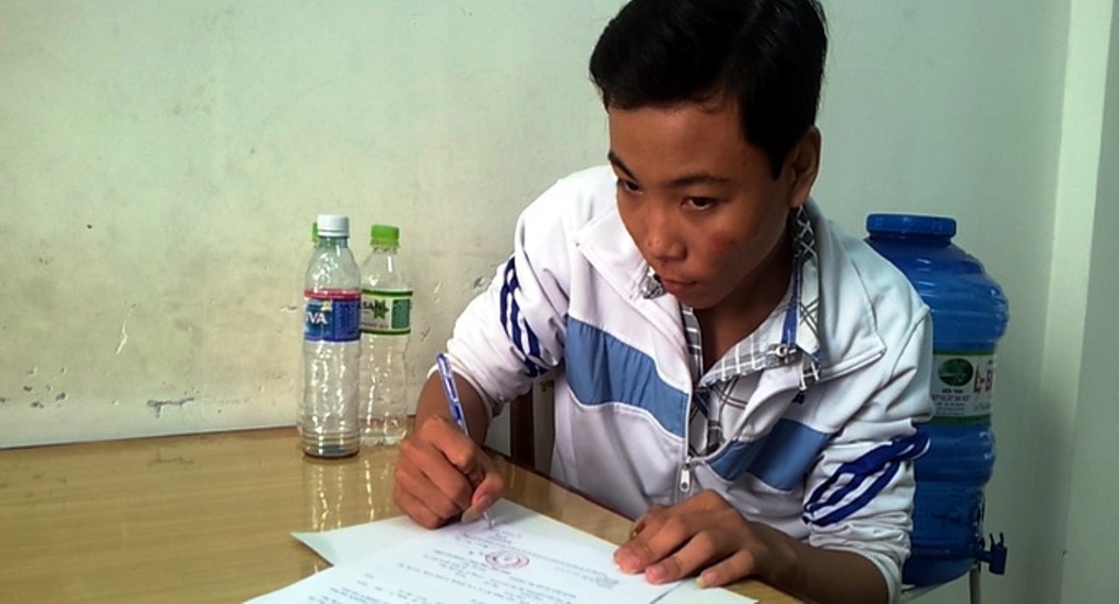 Thành Dương tại cơ quan điều tra.