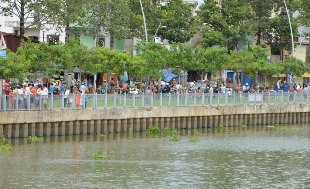 Đoạn kênh phát hiện thi thể người phụ nữ.