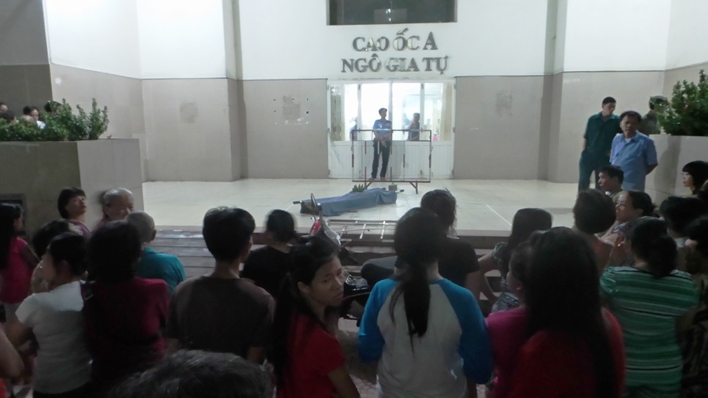 Hiện trường vụ tai nạn.