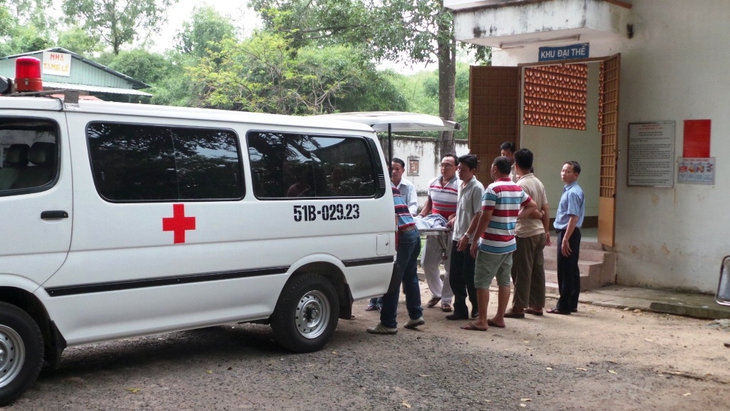 Thi thể chị Thời được gia đình đưa về TP.HCM vào chiều ngày 15/8.