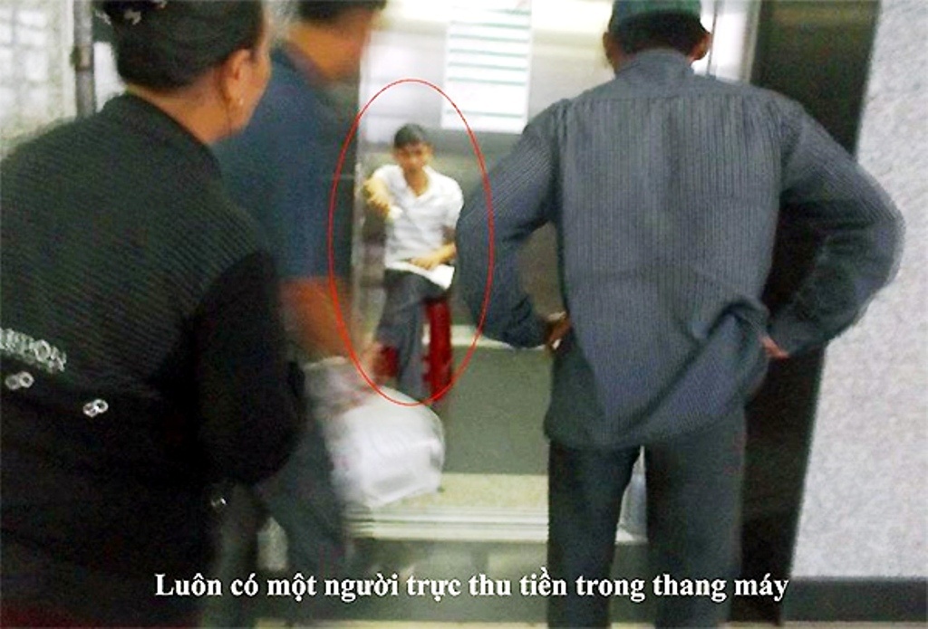 Bệnh viện đa khoa Ninh Thuận thu tiền phí đi thang máy với mức giá 2.000 đồng/người/lượt.