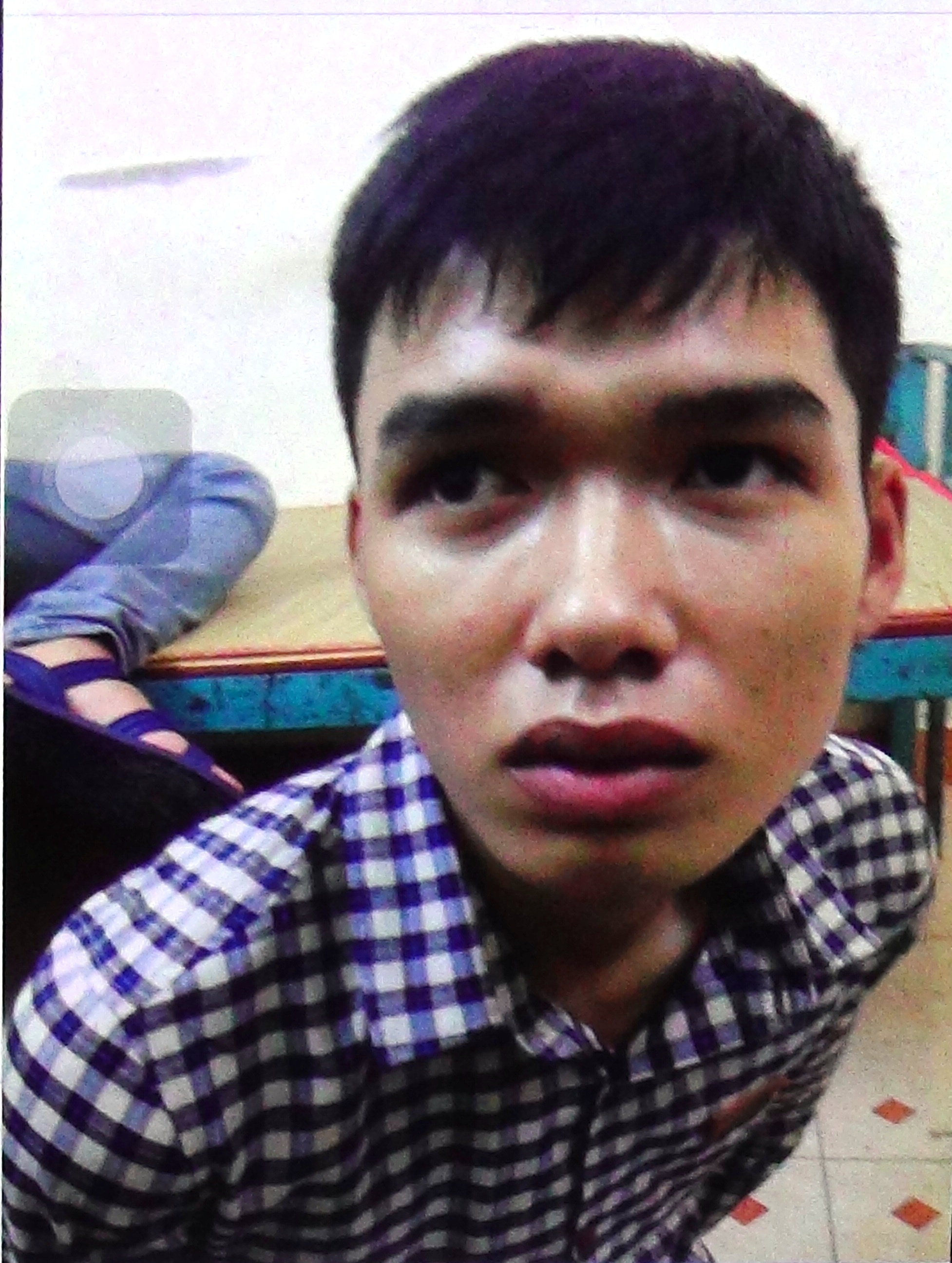 Nghi can Linh bị bắt tại cơ quan công an.