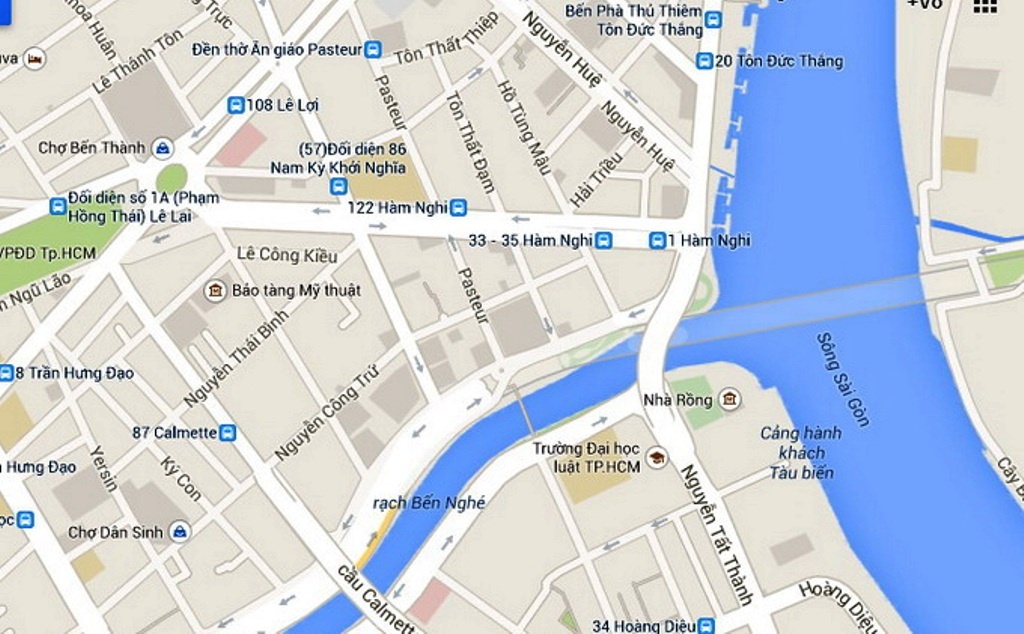 Các tuyến đường xung quanh khu vực bắn pháo hoa.