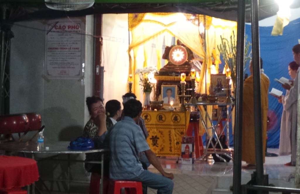 Đám tang lặng lẽ của tài xế Thi tại gia đình.