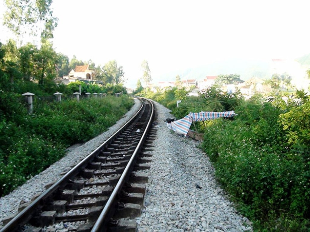 Tuyến đường sắt nơi xảy ra vụ tai nạn.