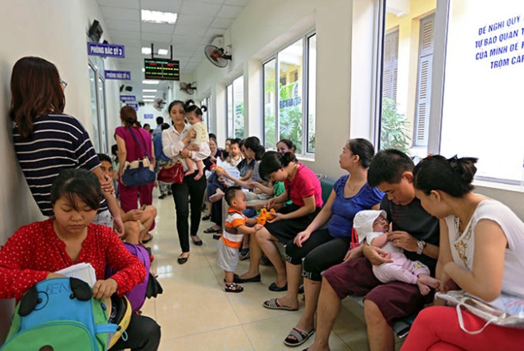 Do xo len Ha Noi tiem vacxin dich vu hinh anh