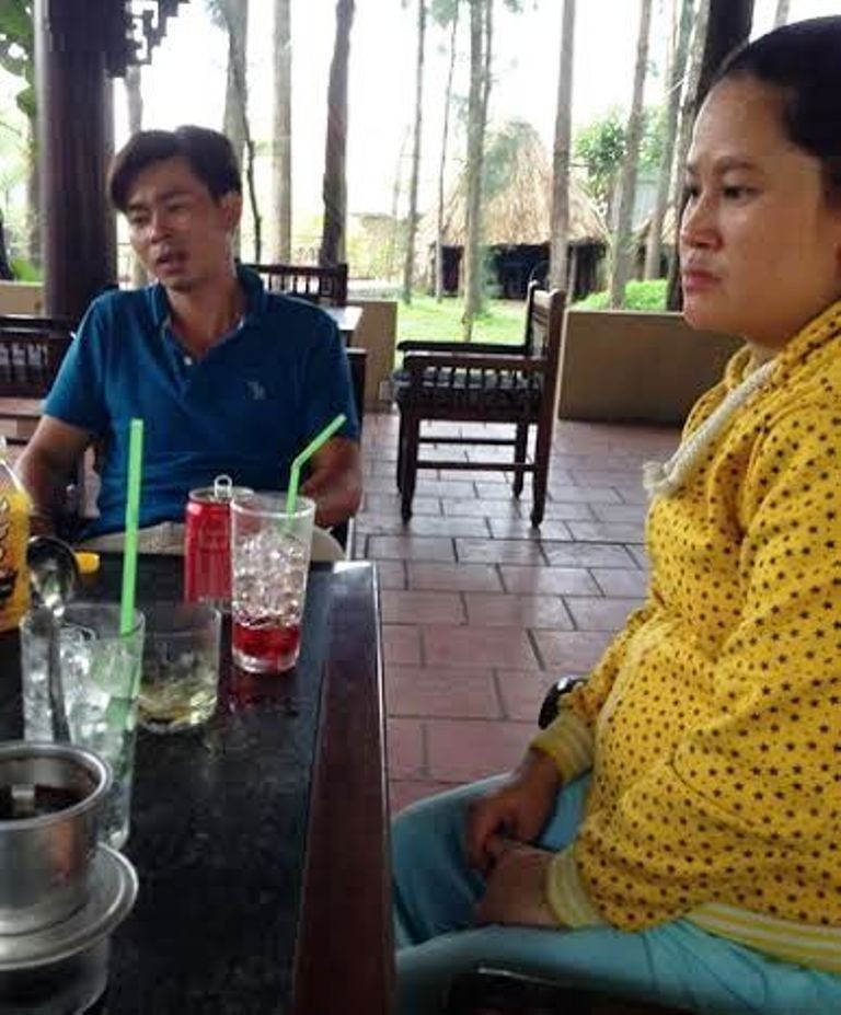 Vợ chồng anh Thuận cho biết có một chút vốn để lo cho đứa con chung và cuộc sống gia đình.