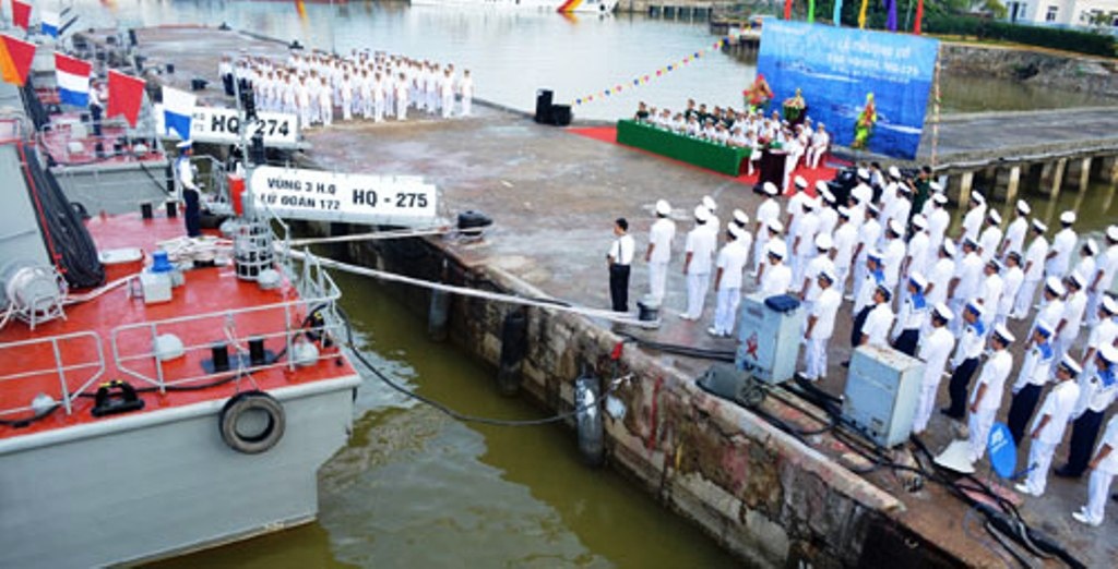 Lễ thượng cờ được tổ chức trọng thể tại Quân cảng Vùng 3 Hải quân.