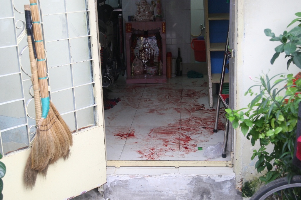 Hiện trường nơi thi thể nạn nhân được chị ruột và anh rể phát hiện vào chiều 9/11.