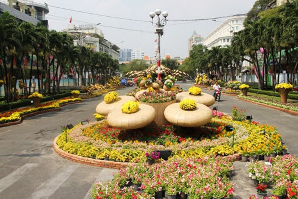 Duong hoa At Mui 2015 doi qua duong Ham Nghi hinh anh