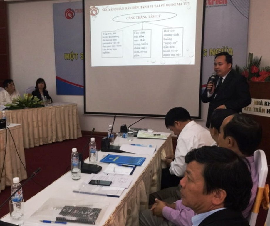 Ông Lê Trung Tuấn, Chủ tịch PSD chia sẻ các giải pháp gỡ bỏ căng thẳng về tâm lý khi xuất hiện nguy cơ tái nghiện.