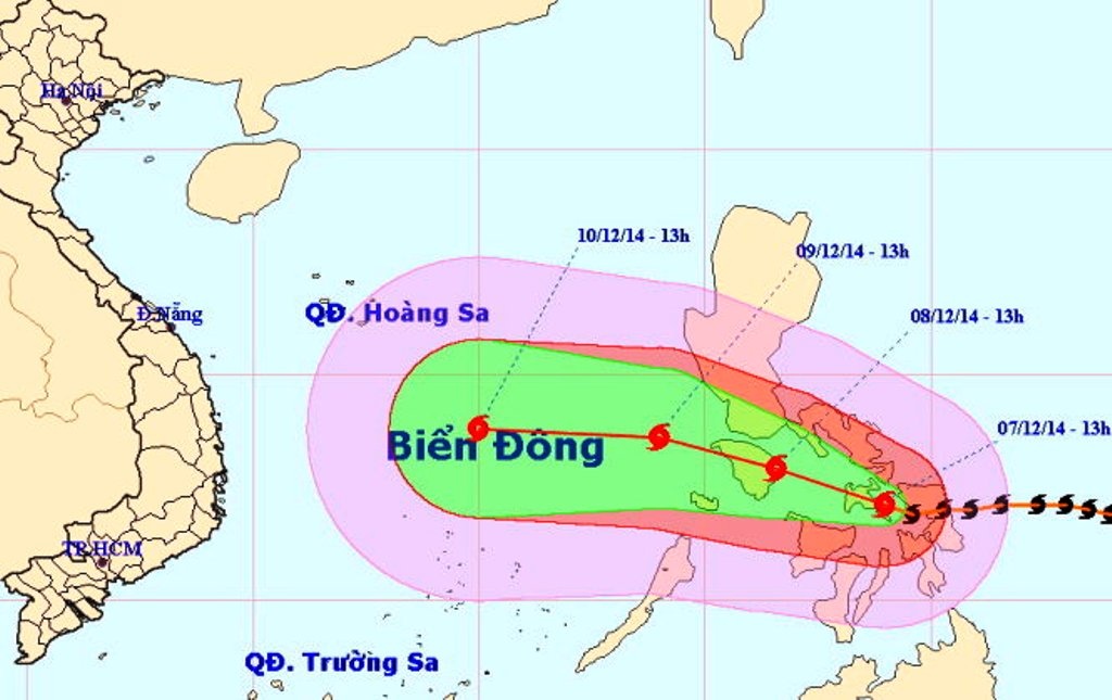 Bao tien gan bien Dong, giam 1 cap hinh anh